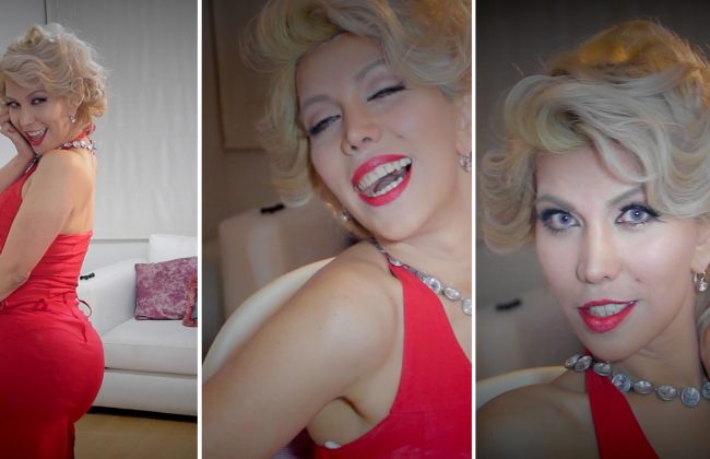 maquillaje y peiando de marilyn monroe